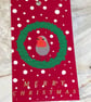 10 Christmas gift tags 'Robins and snow globes', gift wrapping accessory  - Image 6