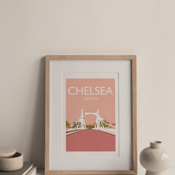 Chelsea Bridge, London Giclee Travel Print