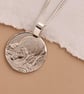 Pig Engraved Sterling Silver Coin Necklace - Image 7
