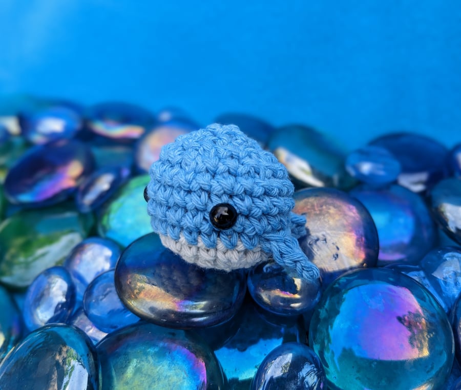 RESERVED - Custom order for JW (Worry Whale - Blue)