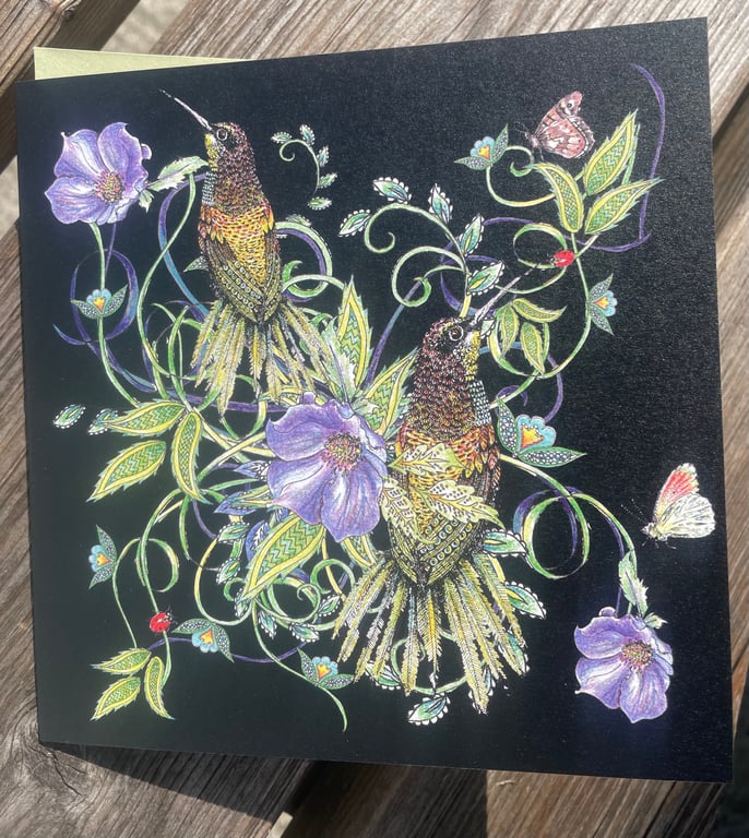 Beautiful birds card