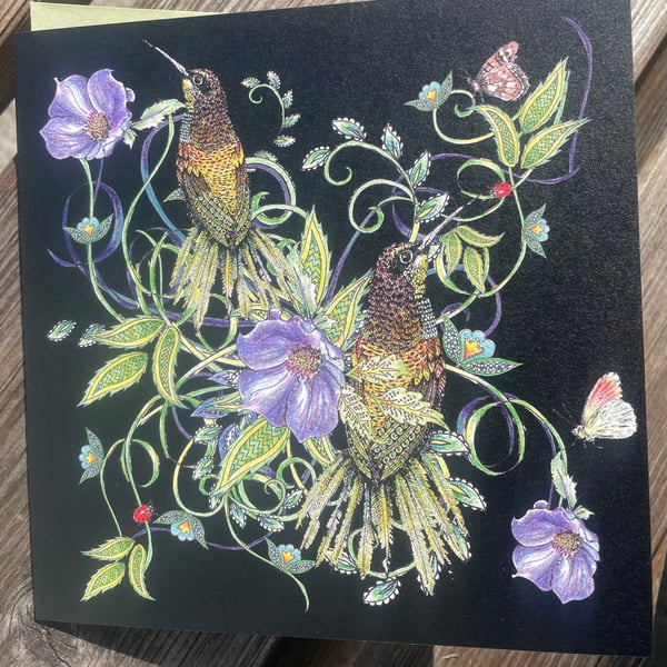 Beautiful birds card