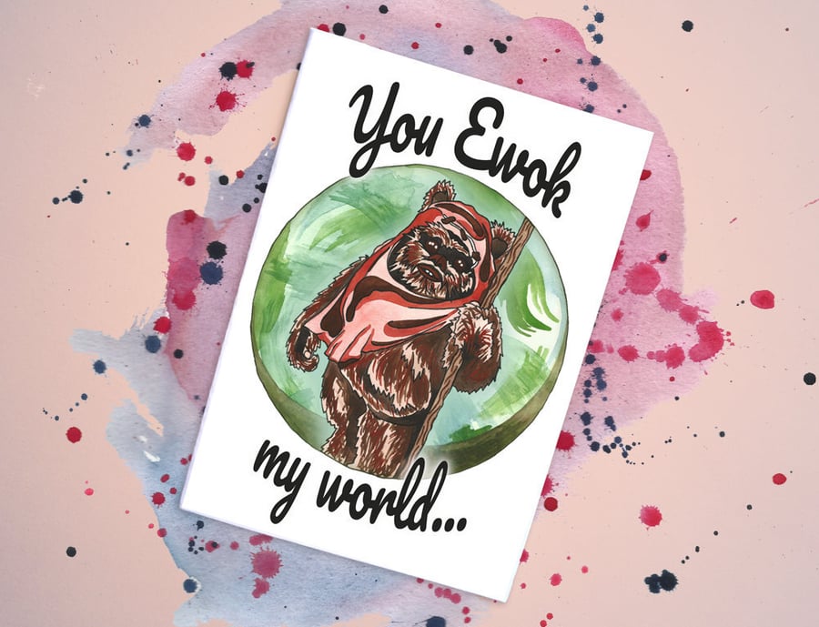 Ewok - Star Wars Handmade Card