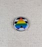 Ally Pride Flag Badge - Pride Themed Pin - Large Resin Topped Pin Badge  LGBTQ