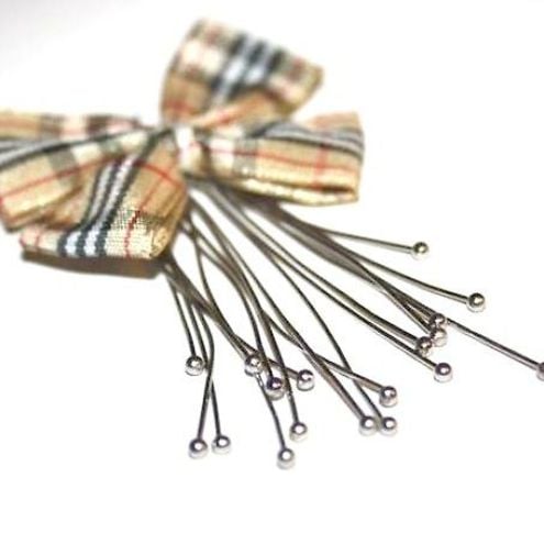 Ballpin / Headpin platina finish - 50 pcs