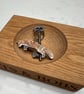 Pouncing Fox Wooden Keyring  - Image 2