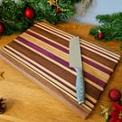 Handmade Hardwood Chopping Board – Maple, Wild Mango, Purpleheart & Iroko