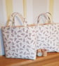 Reusable fabric Christmas gift bag; little trees - Image 3
