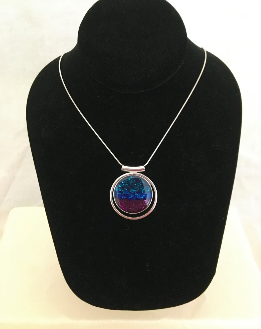 Bold Handcrafted Round Pendant