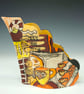 Mid Sized Decorative Ceramic Sculpture - Table Manners Collection: Tea Time - Image 1