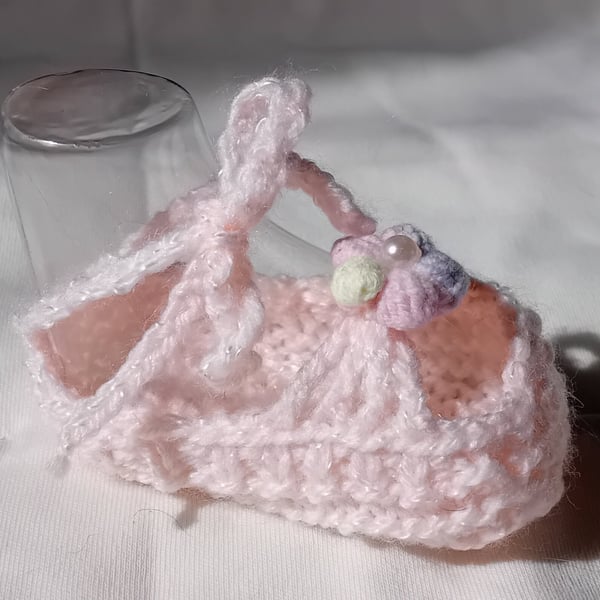 Cute Hand Knitted Baby Sandal Shoes, 2 designs, ages 0-3 months or 3-6 months
