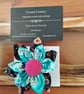 Fabric  Flower Brooch