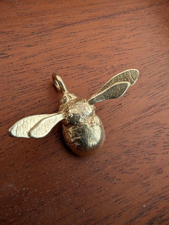Perfectly Imperfect - Golden Bumble Bee Pendant