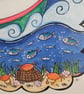 A cornish fisherman on his boat out to sea. Original illustration painting.. - Image 4