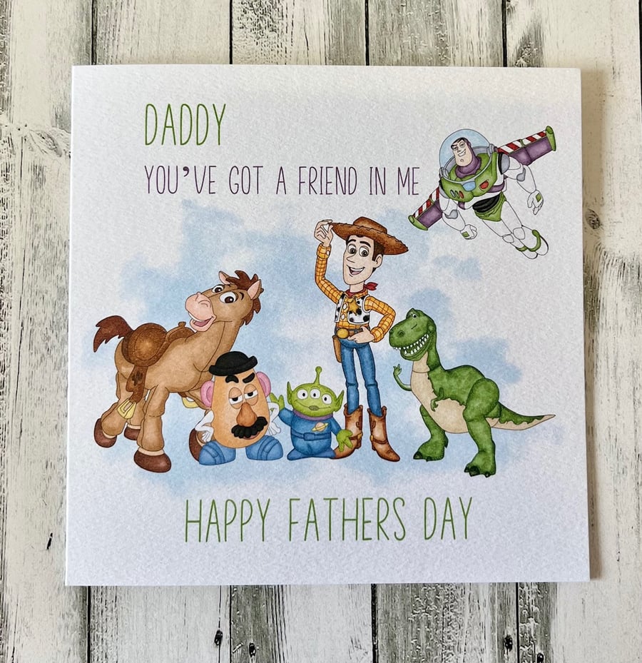 Fathers Day Card, Toy Story Happy Fathers Day Card 