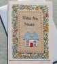 Hand-stitched new home card to brighten up a busy day of un-packing! - Image 1