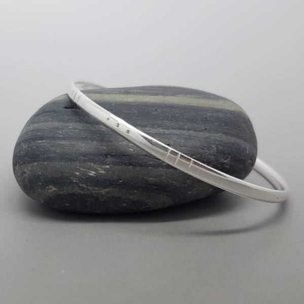 Narrow Tribal bangle