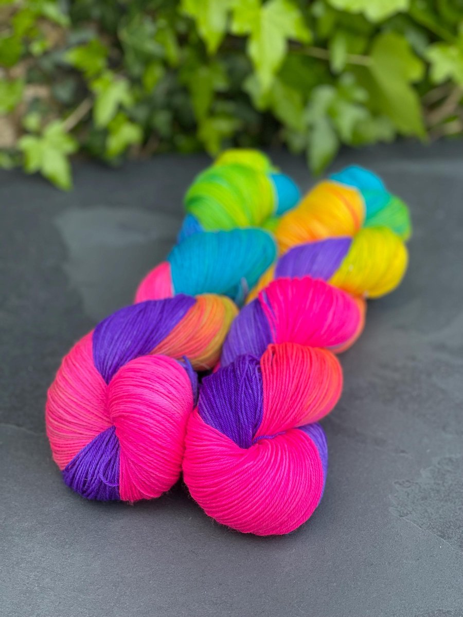 Faerie Garden 100g Hand Dyed 4 Ply Sock Yarn