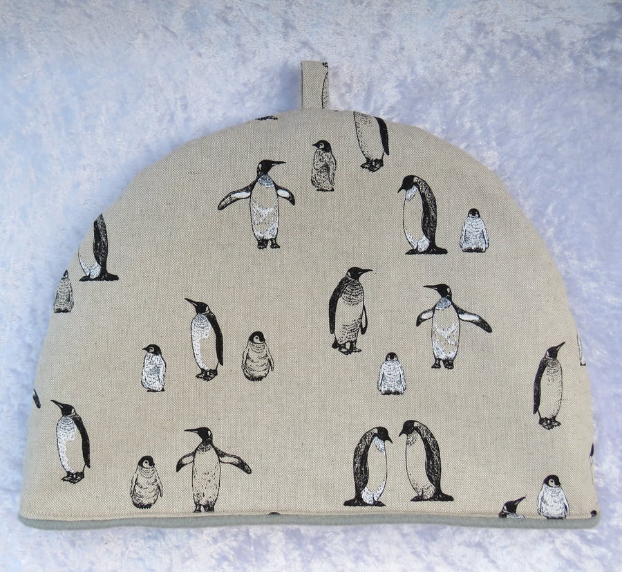 Extra Large tea cosy, penguins, 37cm