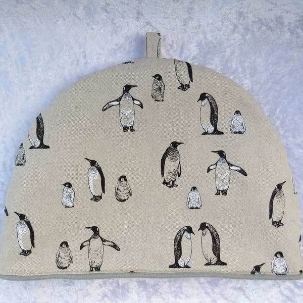 Extra Large tea cosy, penguins, 37cm