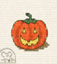 Mouseloft Stitchlets 'Make Me For Halloween - Pumpkin' Cross Stitch Kit