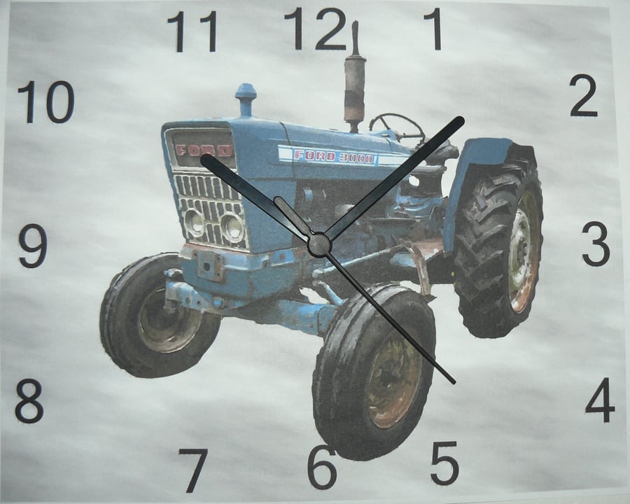  tractor 3000 wall clock. frd 3000 wall clock,farm tractor clock