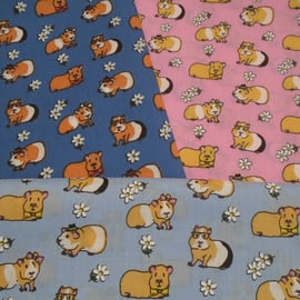 Fat Quarter Bundle of 3 Guinea Pig Fabrics