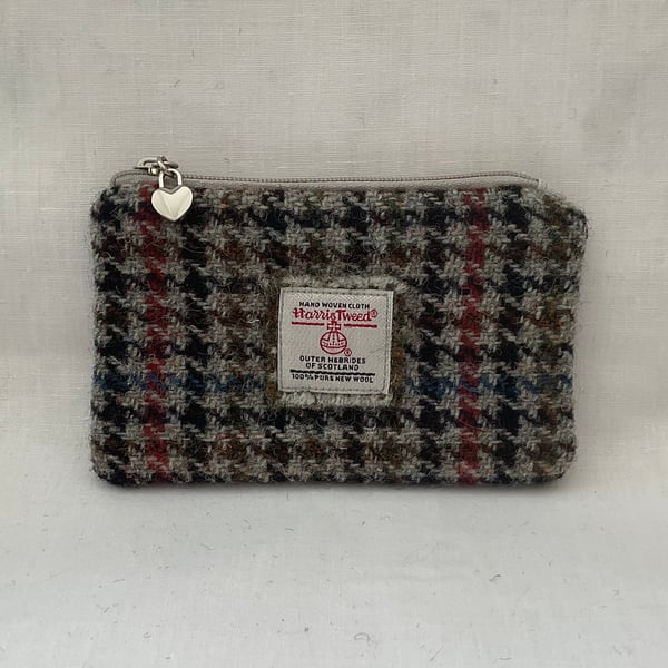 Harris Tweed Coin Purse Handmade Scottish Wool Pouch