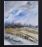 Across the Field. Landscape Painting. Mixed Media. Countryside Original Painting - Image 4