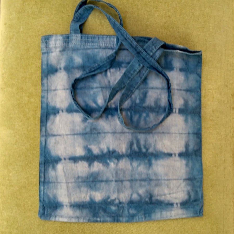Tote, Hand dyed bag, Reusable Bag, Cotton Bag, Travel Bag, Beach Bag, Fabric