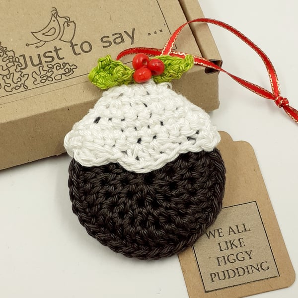 Crochet Christmas Pudding  