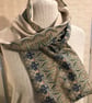 Liberty of London Print Long Scarf.Cotton Tana Lawn and Velvet   - Image 3