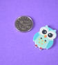 Wooden Owl Buttons Random Button Cute Bird 23x18mm (O2) - Image 3