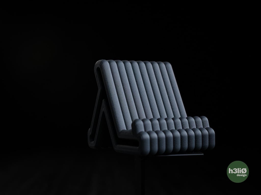 Minimalist Phone Stand, 3D Printed Desk Holder, Modern Phone Dock