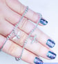 Sterling Silver Bee Bracelet Stretchy Handmade Dainty Pretty  - Image 7