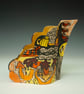 Mid Sized Decorative Ceramic Sculpture - Table Manners Collection: Tea Time - Image 4