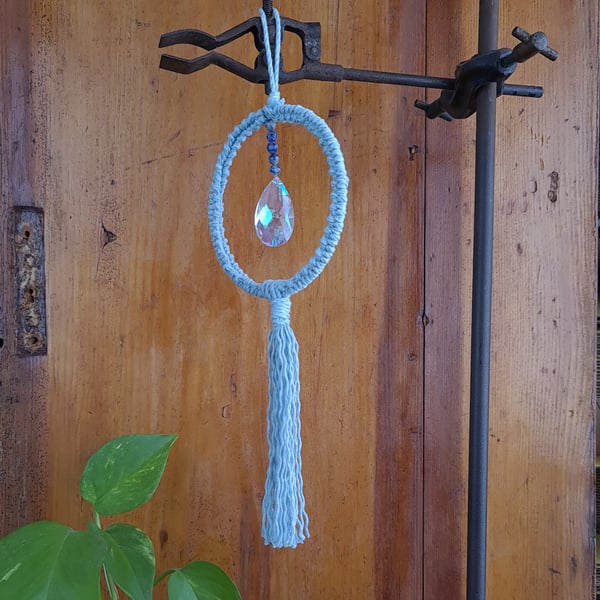 Sodalite luxury Spiritual Suncatcher – Crystal Light Catcher for Clarity