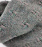 Lush two-tone textured lambswool scarf – Earth - Image 4