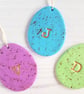 Personalised Initial Mini Egg Easter hanging decoration OR magnet - Image 3