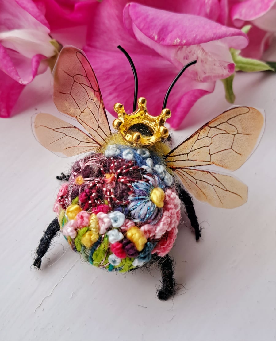 Embroidered Queen Bee 