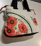 Handbag with poppies an letters  - Image 8