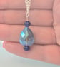 Crystal necklace - Blue - Image 5