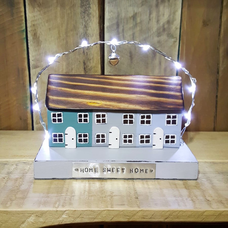 Cottages with fairy lights gift