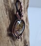 Im Mostly Peace & Light Glass & Copper Necklace Pendant Gift Jewellery Jewelry  - Image 7