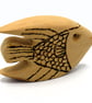 Pitch Pine wood Angel Fish SKU-Fi06