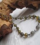 Dragon Stone - Agate & Czech Fire Polished Glass Necklace - Image 1