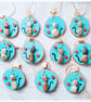 "FOR CHARITY", pebble cat painted ornaments - Image 4