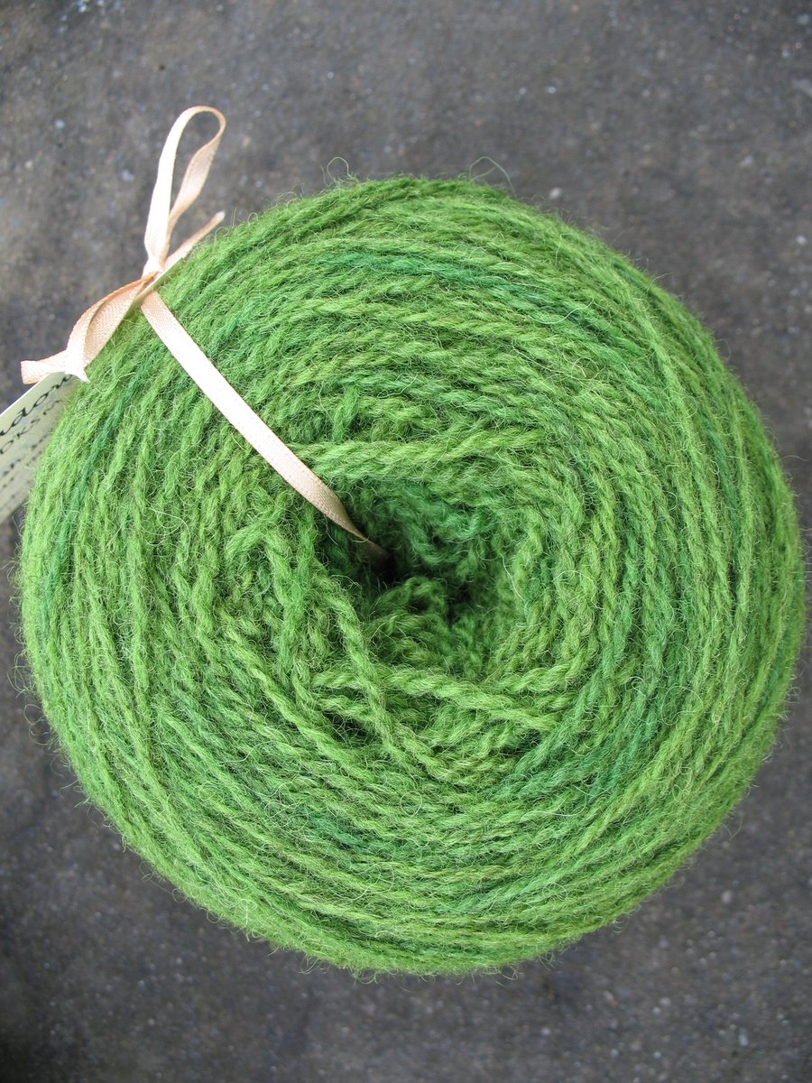 Hand-dyed Pure Jacob Double Knitting (Sport) Wool Meadow 100g