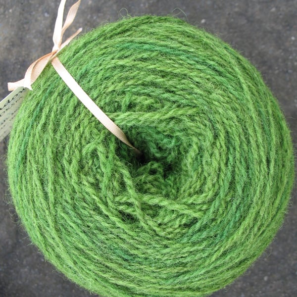 Hand-dyed Pure Jacob Double Knitting (Sport) Wool Meadow 100g