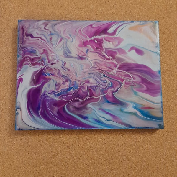 Acrylic pouring art